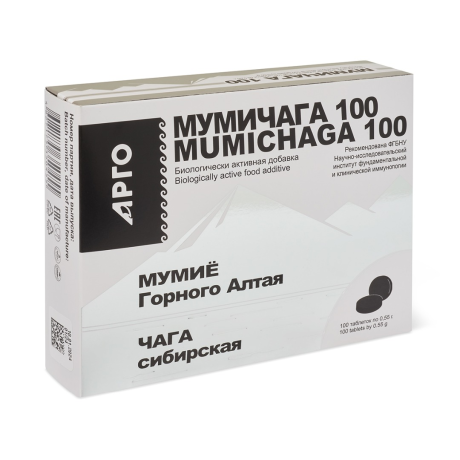Концентрат пищевой «Мумичага-100», таблетки, 100 шт